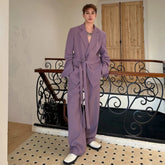 Men's Wrap Blazer & Trousers Baggy Suit Set